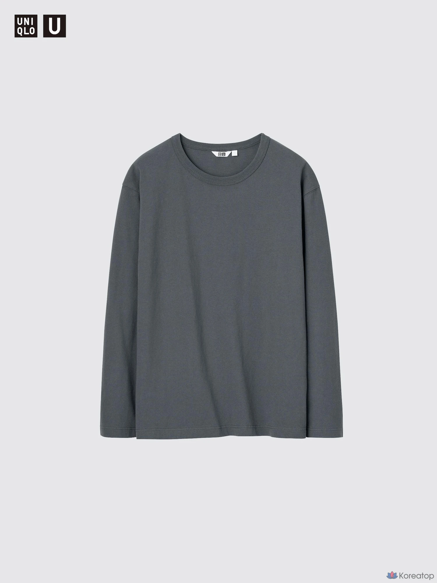 Футболка Uniqlo Wash Cotton Crew Neck T Long Sleeve