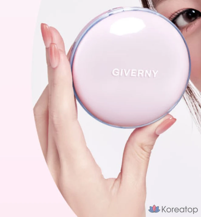 Кушон Giverny Dewy Glossy Cushion Foundation, оттенок 17C Porcelain, 13 г, 2 шт., фото 5