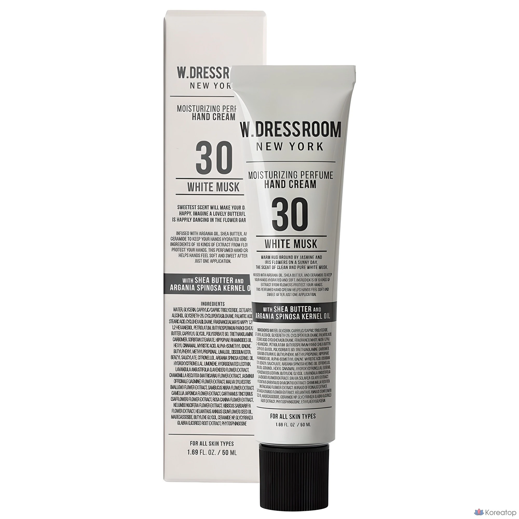 Крем для рук W.Dressroom Perfume Hand Cream 30 White Musk, 50 мл, 1 шт.
