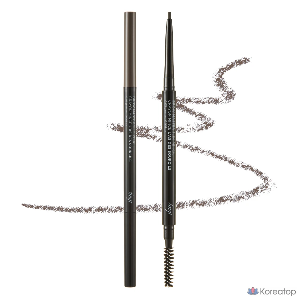 Карандаш для бровей The Face Shop Brow Master Eyebrow Slim Auto Pencil, оттенок 01 Gray Brown, 0.05 г, 1 шт.