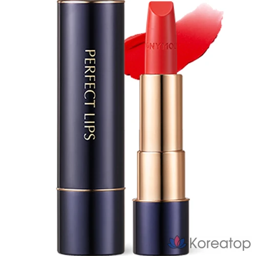 Помада для губ Tony Moly Perfect Lips Rouge Intense Lipstick, оттенок 08 Ruby Red, 3.5 г, 1 шт.