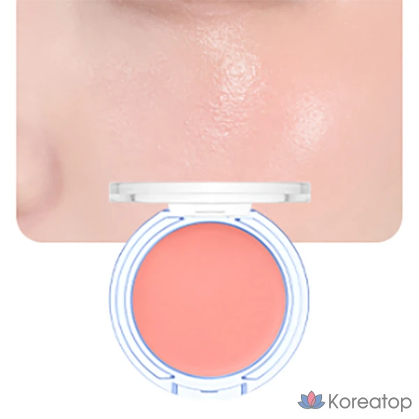 Румяна для щек Giverny Dewy Gel Glow Cream Blusher, оттенок 01 Peach Guava, 2.7 г, 1 шт., фото 2