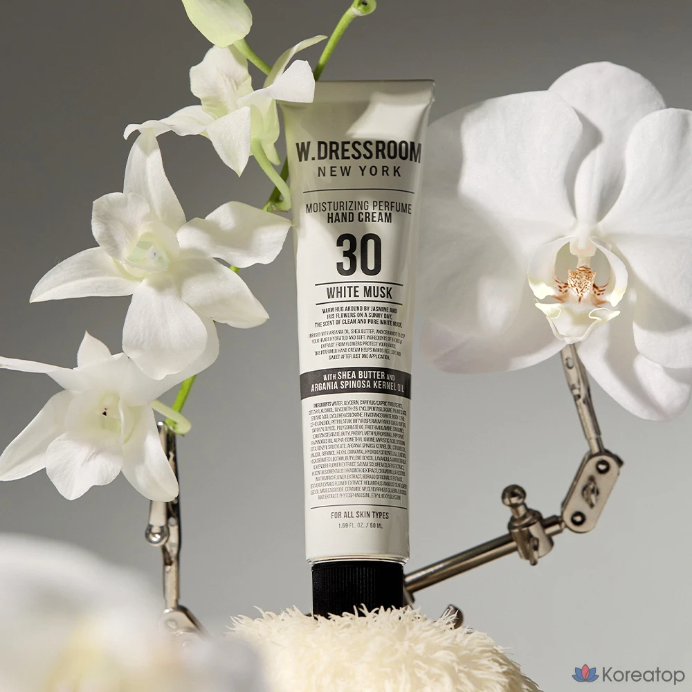 Крем для рук W.Dressroom Perfume Hand Cream 30 White Musk, 50 мл, 1 шт.