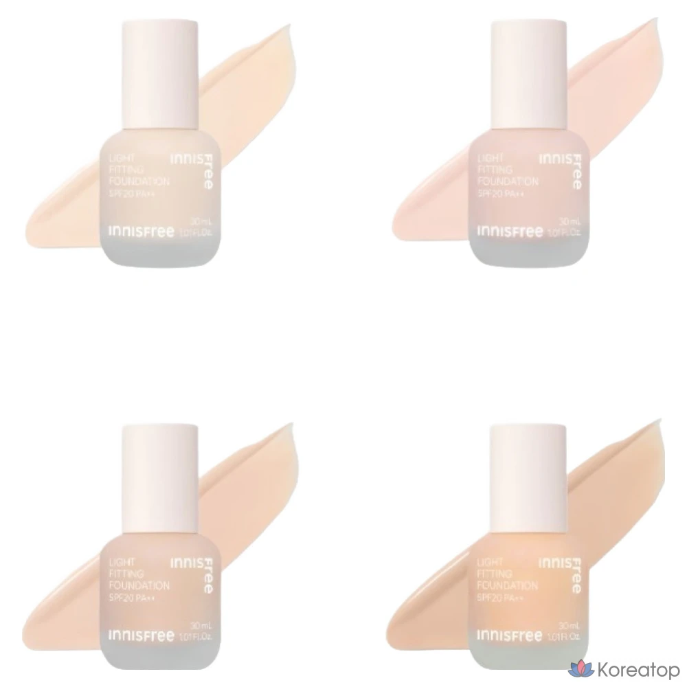 Фундамент Innisfree Light Fitting Foundation, оттенок 21N Vanilla, 30 мл, 1 шт., фото 9