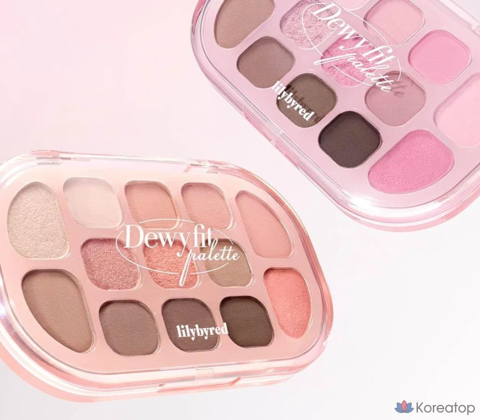 Палитра теней для век Lilybyred Dewy Fit Palette, оттенок 03 Oatmeal, 1 шт.