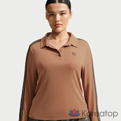 Поло женское Nike Skims Stretch Knit Long Sleeve Polo Top, фото 7