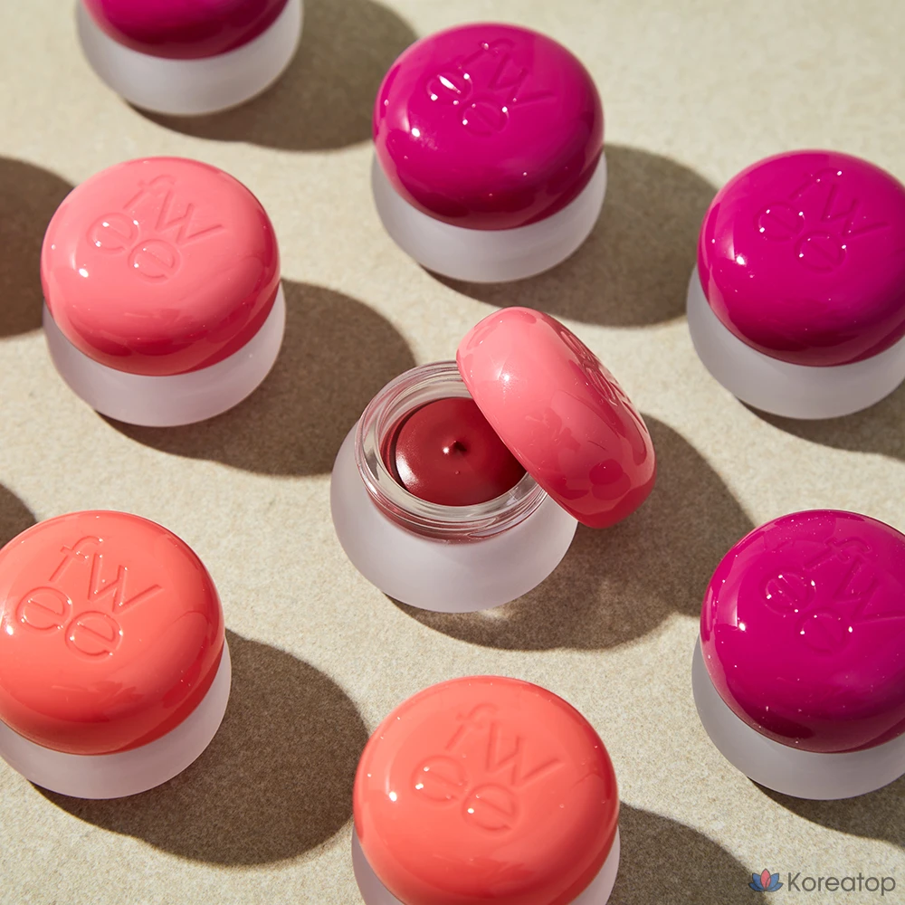 Бальзам для губ и щек fwee Lip & Cheek Blurry Pudding Pot, оттенок PK04 Crush, 5 г, 1 шт., фото 4