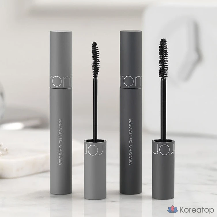 Тушь для ресниц ROM&ND Han All Fix Mascara, оттенок V01 Volume Black, 7 г, 1 шт., фото 6