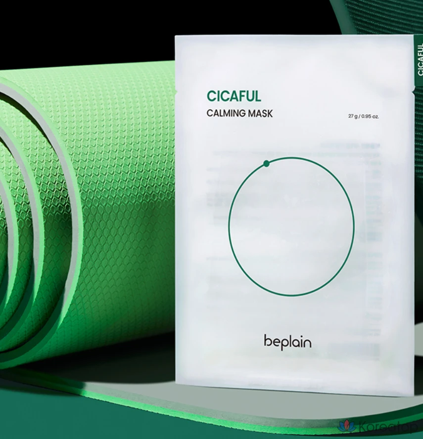Тканевая маска для лица Beplain Cicaful Calming Mask, 27 г, 20 шт., фото 3