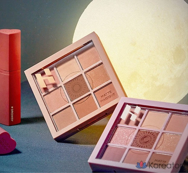 Палитра теней для век Holika Holika Matte Magic Collection My Fave Mood Eye Palette, оттенок Moony, 8 г, 1 шт., фото 8
