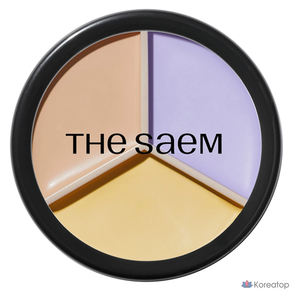 Консилер The Saem Cover Perfection Triple Pot Concealer, оттенок 04 Tone-up Beige, 13.2 г, 1 шт.