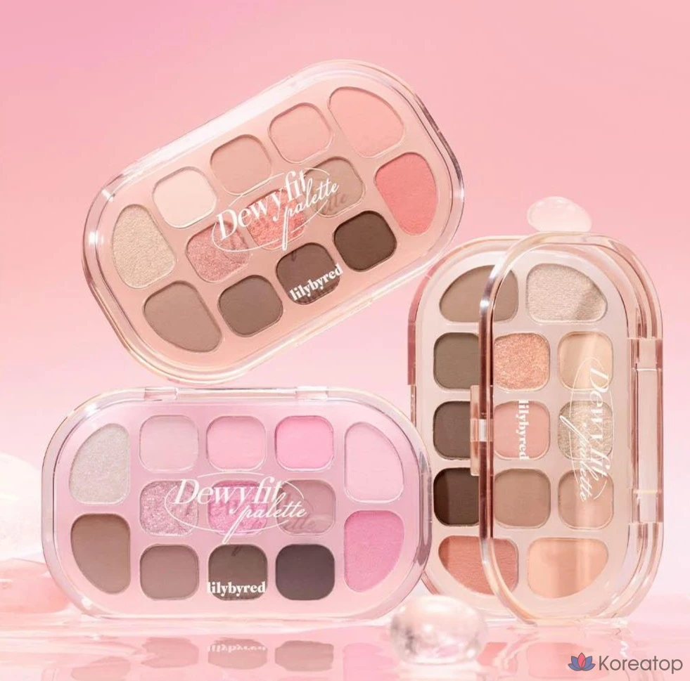 Палитра теней для век Lilybyred Dewy Fit Palette, оттенок 03 Oatmeal, 1 шт.