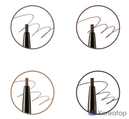 Карандаш для бровей The Face Shop Brow Master Eyebrow Slim Auto Pencil, оттенок 01 Gray Brown, 0.05 г, 1 шт., фото 6