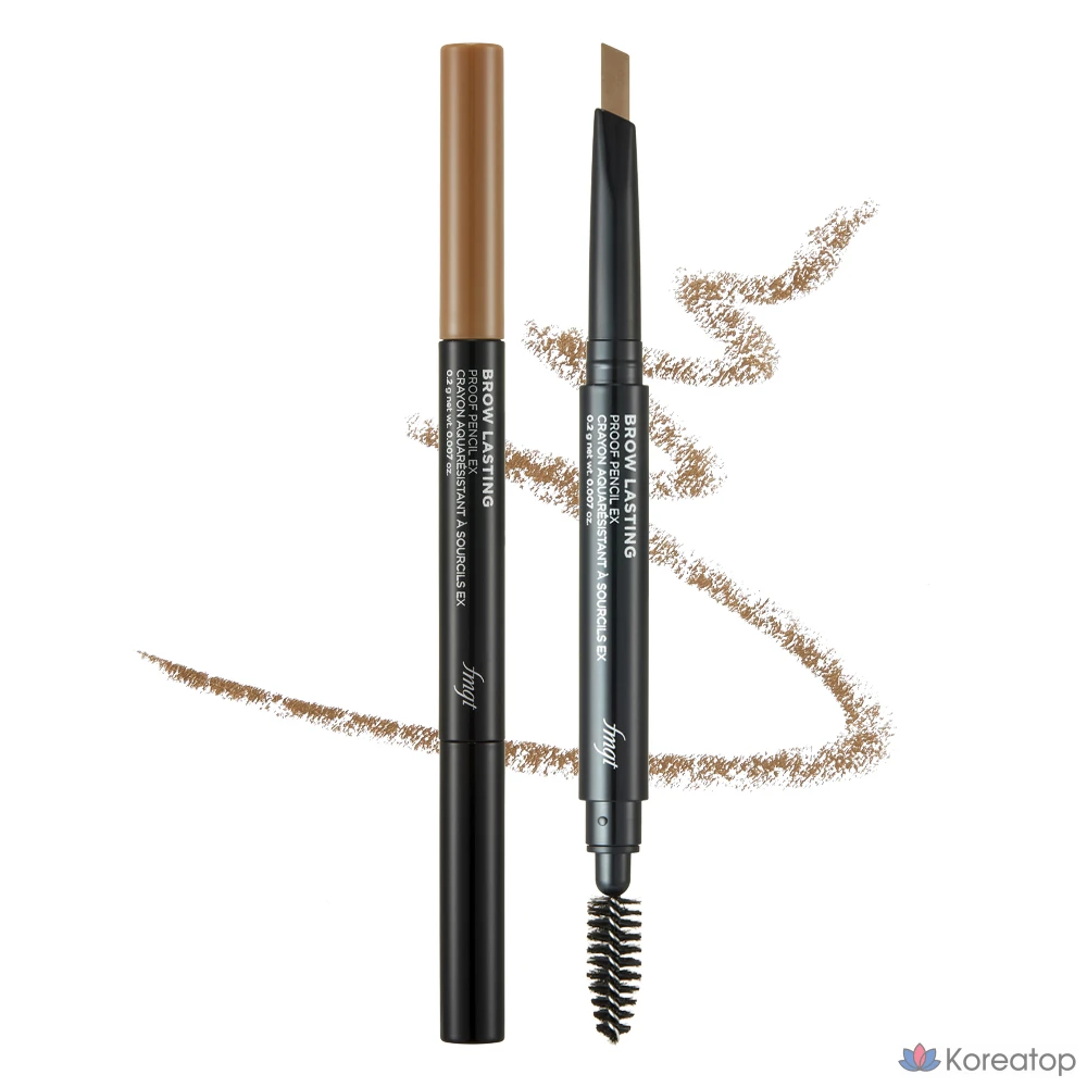 Карандаш для бровей The Face Shop Browlasting Proof Eyebrow Pencil EX, оттенок 01 Light Brown, 0.2 г, 1 шт.