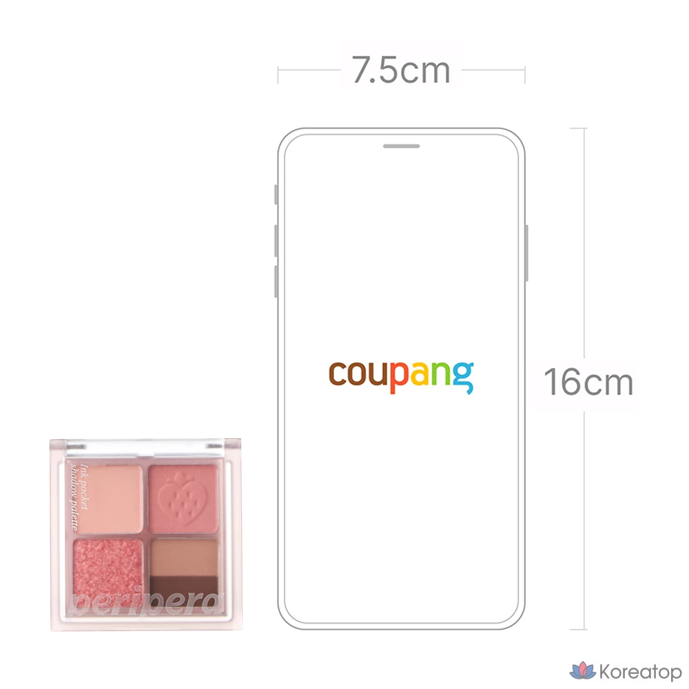 Тени для век Peripera Ink Pocket Shadow Palette 23AD Softberry, оттенок 7, 1 шт., фото 6