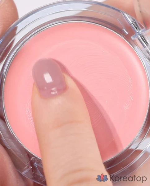 Румяна для щек Giverny Dewy Gel Glow Cream Blusher, оттенок 01 Peach Guava, 2.7 г, 1 шт., фото 5