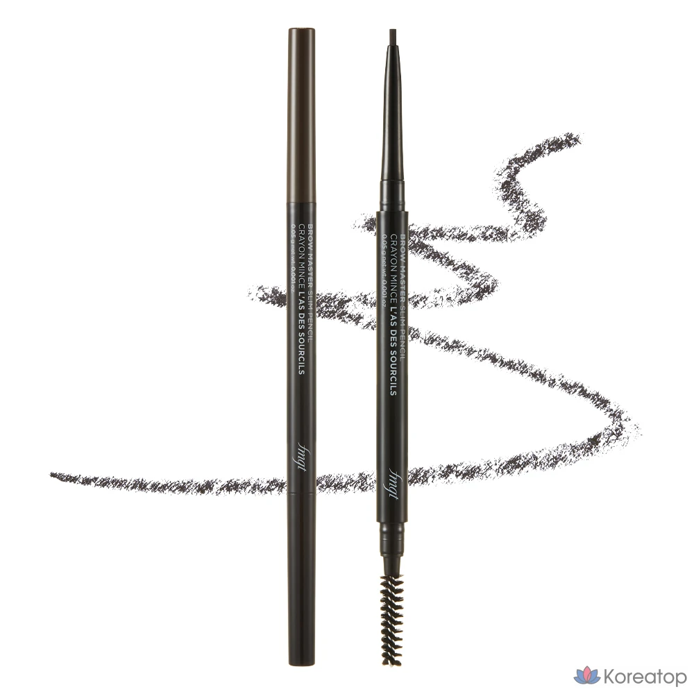 Карандаш для бровей The Face Shop Brow Master Eyebrow Slim Auto Pencil, оттенок 04 Dark Brown, 0.05 г, 1 шт.