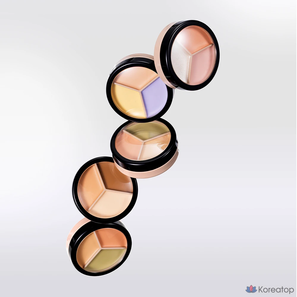 Консилер The Saem Cover Perfection Triple Pot Concealer, оттенок 04 Tone-up Beige, 13.2 г, 1 шт., фото 4
