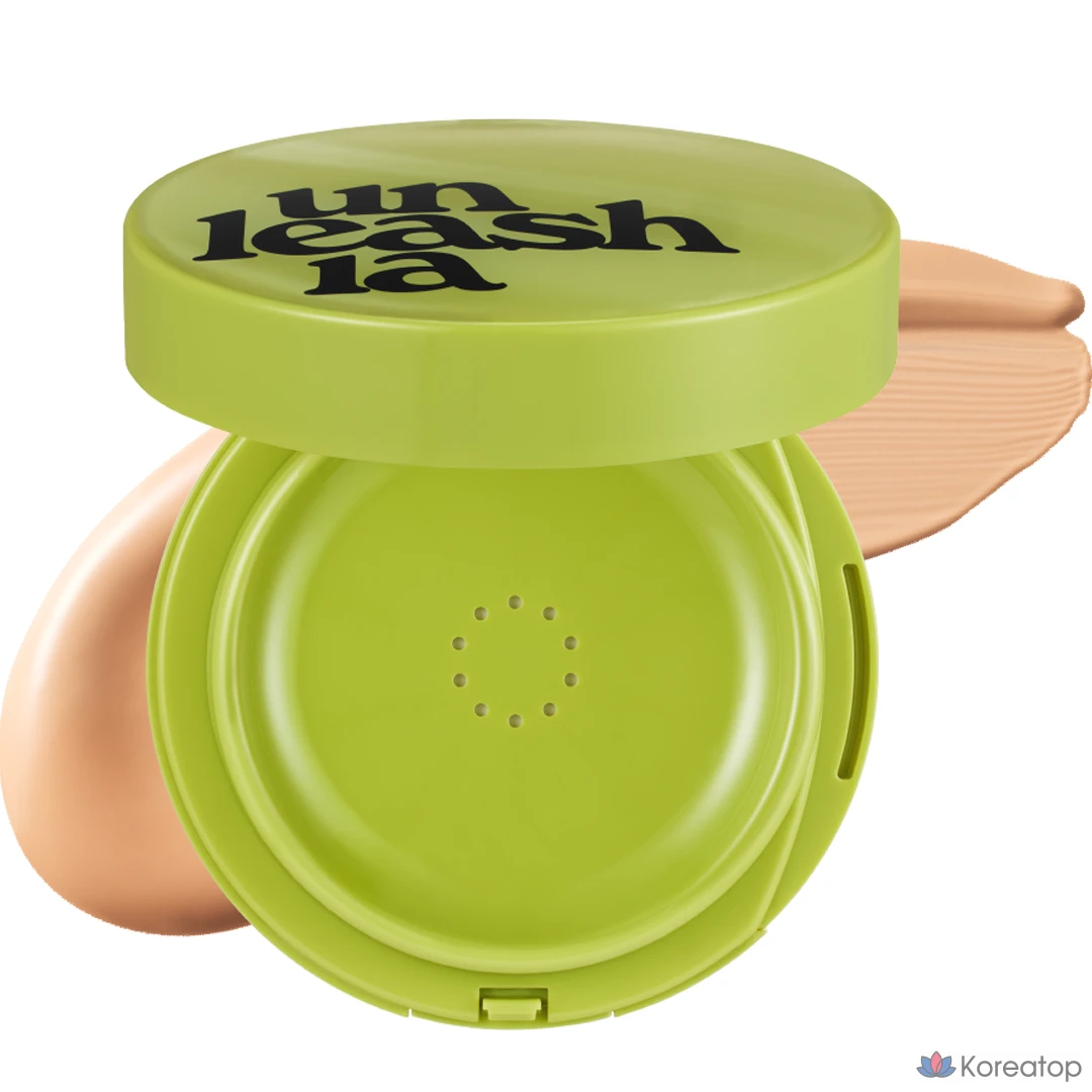 Кушон Unleashia Satin Wear Healthy Green Cushion, оттенок 27W Peach Tan, 15 г, 1 шт.