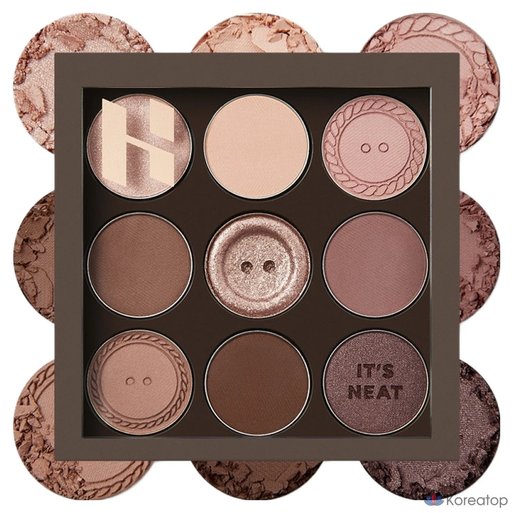 Палитра для век Holika Holika My Fave Mood Eye Palette, оттенок Button Up, 1 шт.
