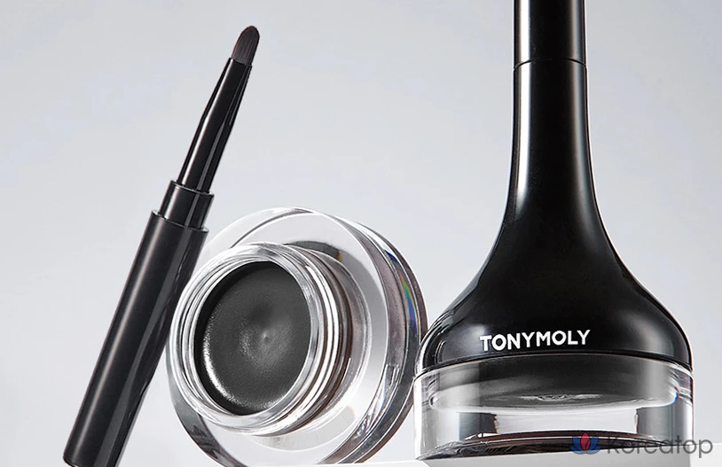 Гель-подводка для глаз Tony Moly Back Gel Eyeliner Long Brush, оттенок 01 Black, 1 шт., фото 8