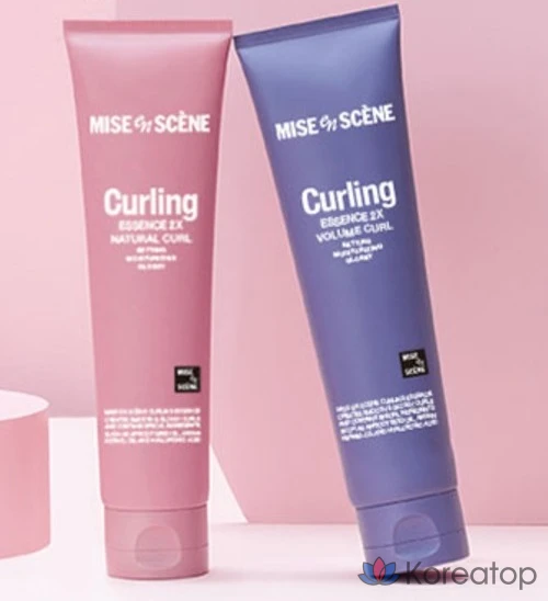 Эссенция для укладки волос Mise en Scene Curling Essence 2X Volume Curl Cream, 150 мл, 1 шт.