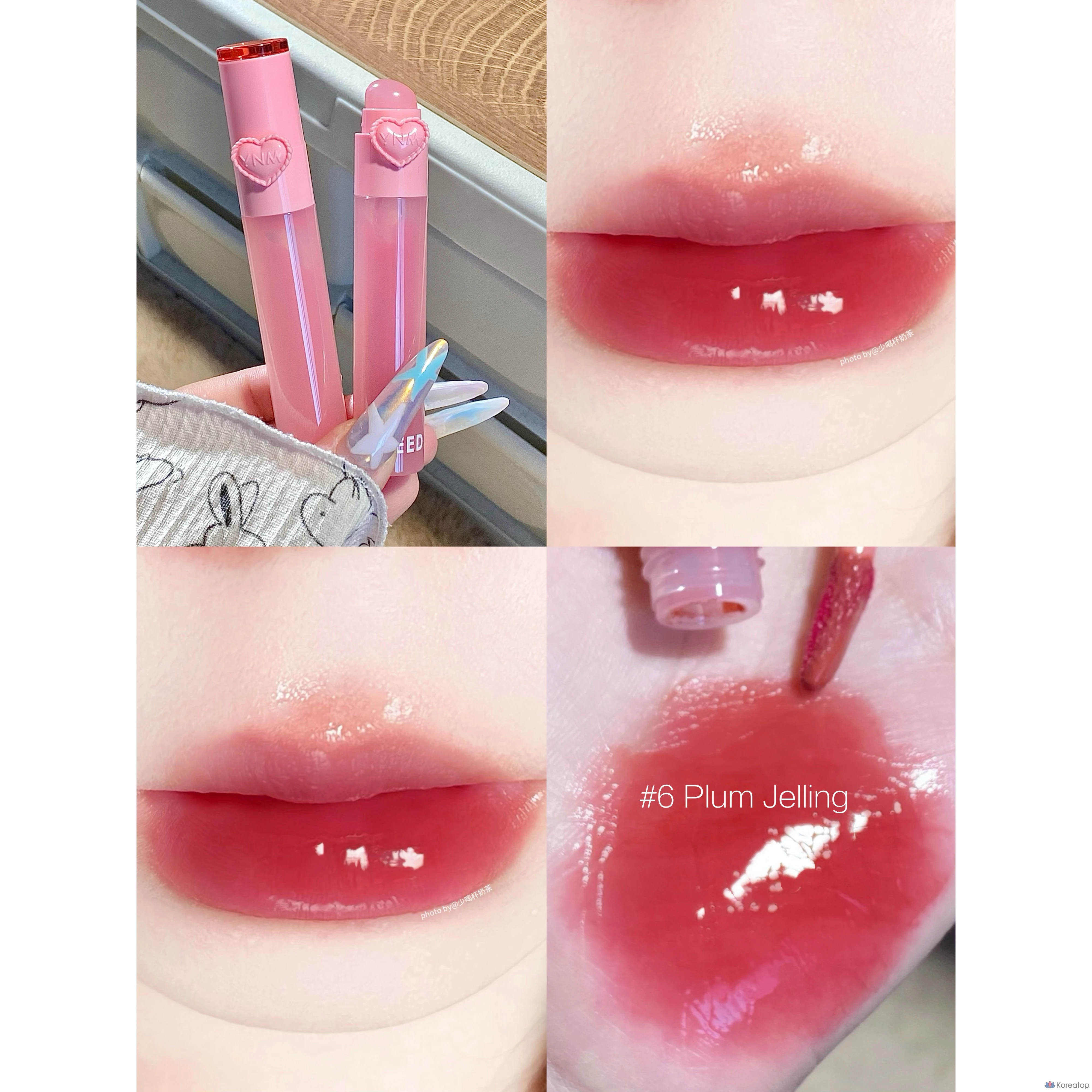 Тинт для губ YNM Heart Jelly Tint, оттенок 06, 2.6 г, 1 шт., фото 4
