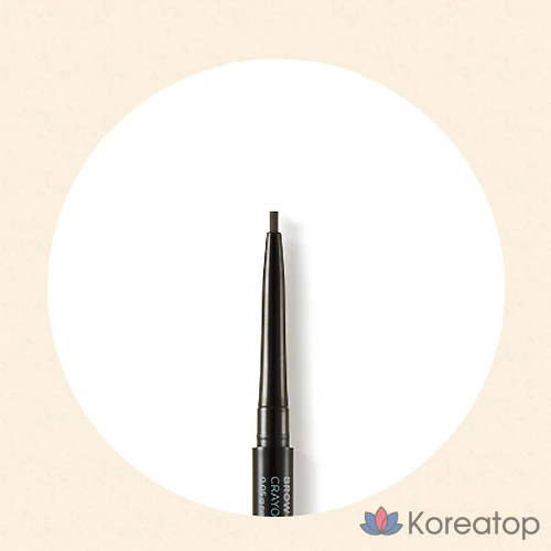 Карандаш для бровей The Face Shop Brow Master Eyebrow Slim Auto Pencil, оттенок 04 Dark Brown, 0.05 г, 1 шт., фото 4