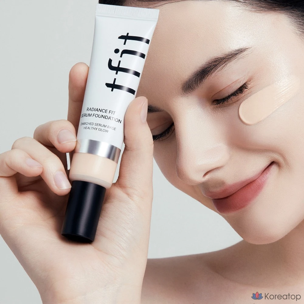 Сыворотка-тональная основа TFIT Radiance Fit Serum Foundation, оттенок N05 Toffee, 1 шт., фото 5
