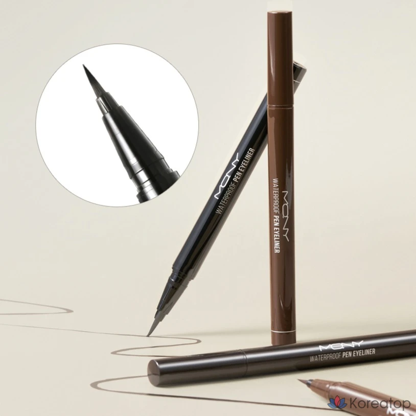 Подводка для глаз Mqny Waterproof Pen Eyeliner, оттенок Deep Black, 0.6 г, 1 шт.