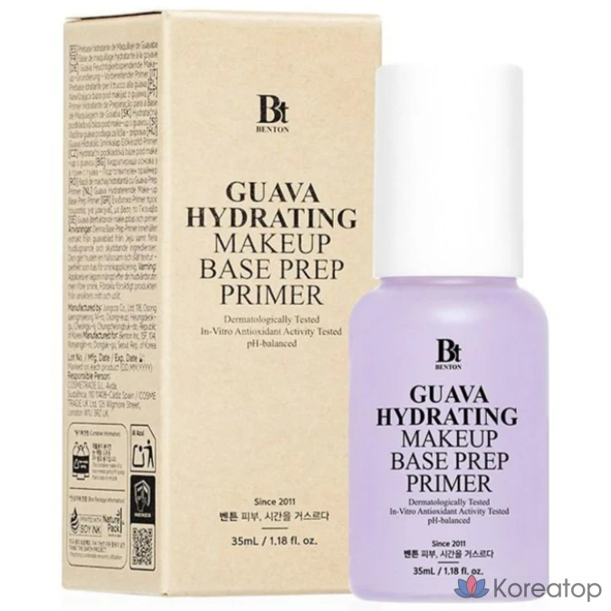 Праймер для макияжа Benton Guava Moisture Makeup Base Prep Primer, 1 шт.