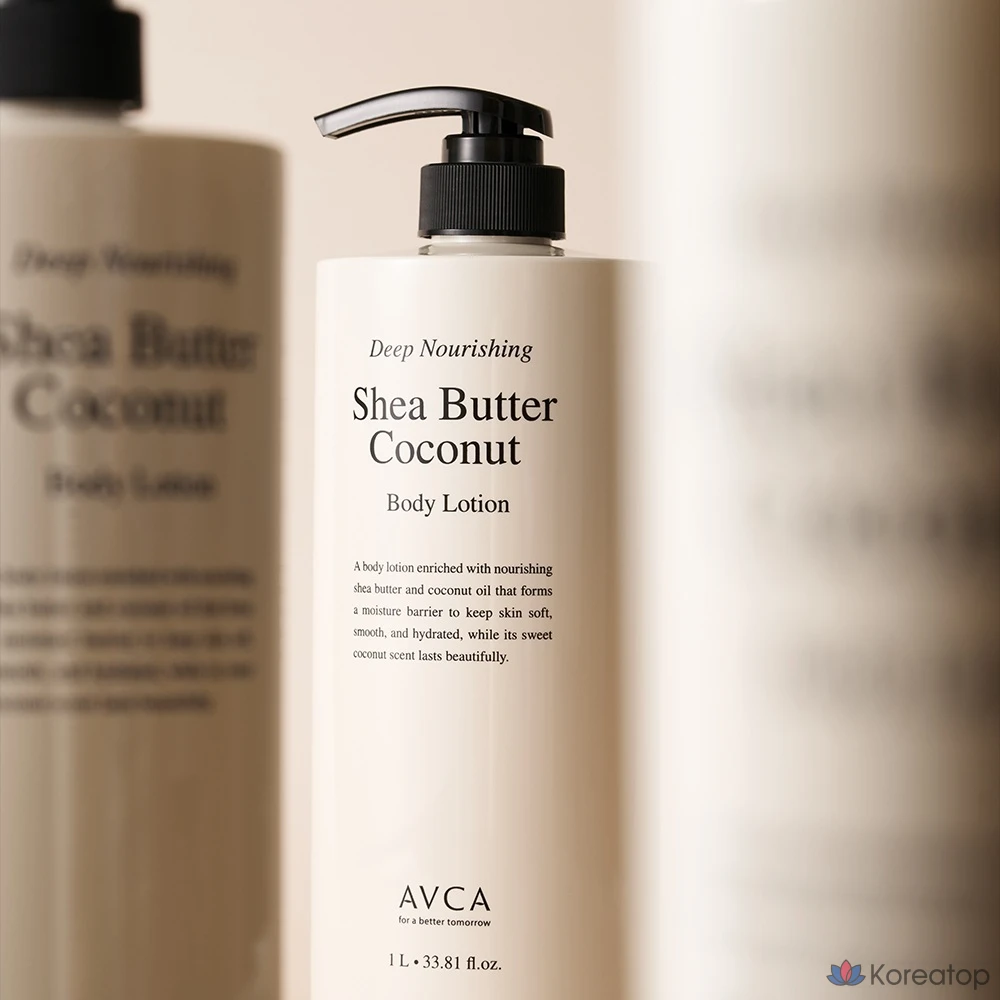 Лосьон для тела AVCA Deep Nourishing Body Lotion Shea Butter & Coconut, 1 л, 1 шт.