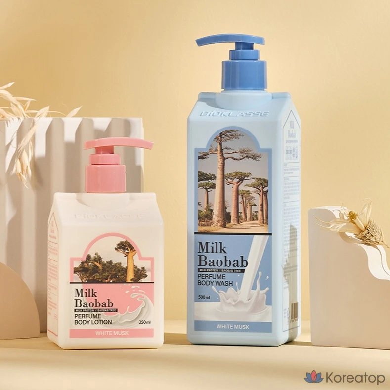Гель для душа Milk Baobab Perfume Body Wash, аромат White Musk, 500 мл, 1 шт.