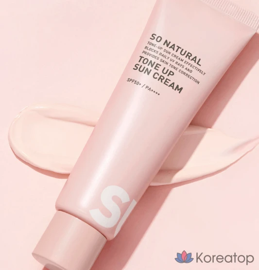 Солнцезащитный крем So Natural UV Pro Tone-Up, 50 мл, 1 шт.