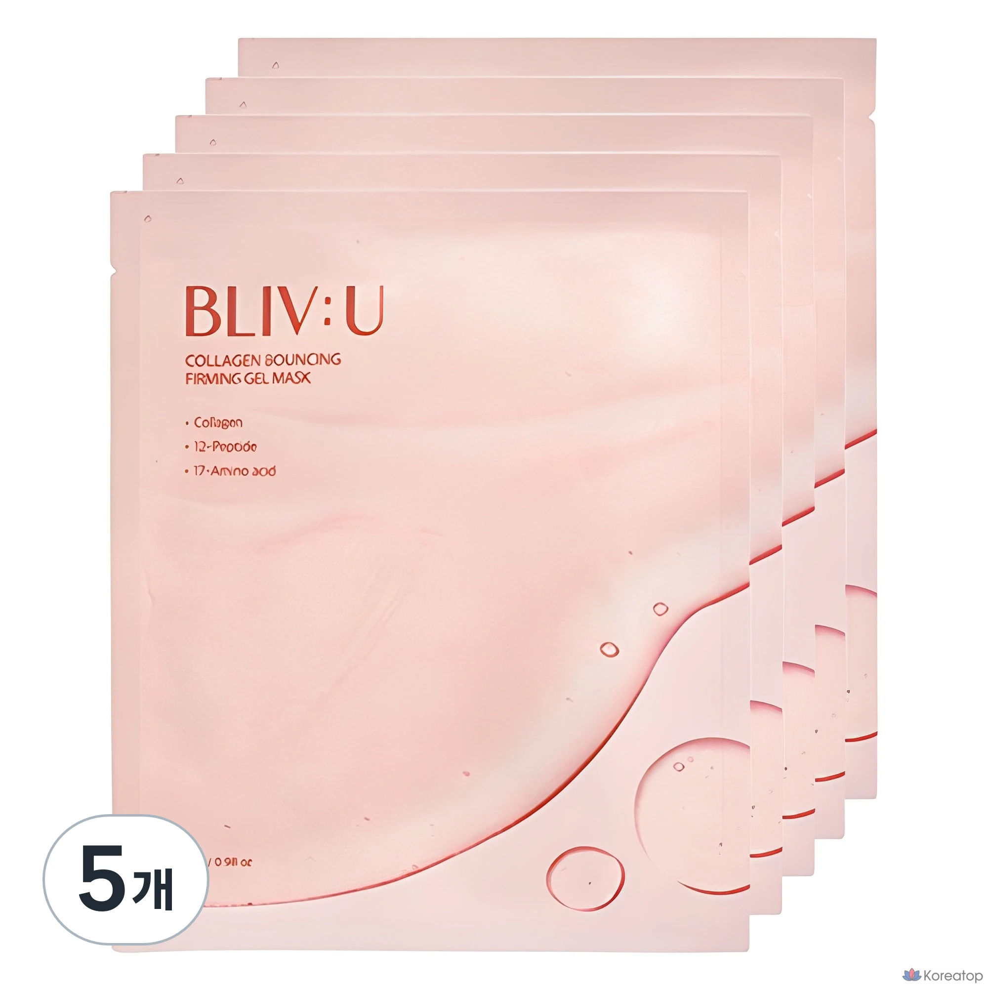 Гелевая маска для лица BLIV:U Collagen Bouncing Elasticity Gel Mask, 28 г, 25 шт.
