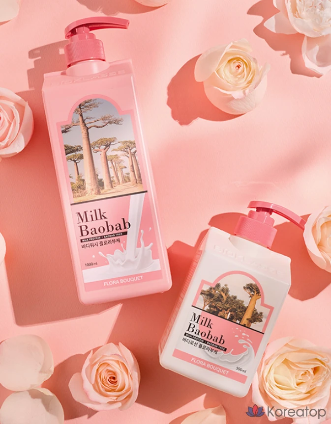 Гидрофильное масло для тела Milk Baobab Body Wash Flora Bouquet, 1 л, 1 шт.