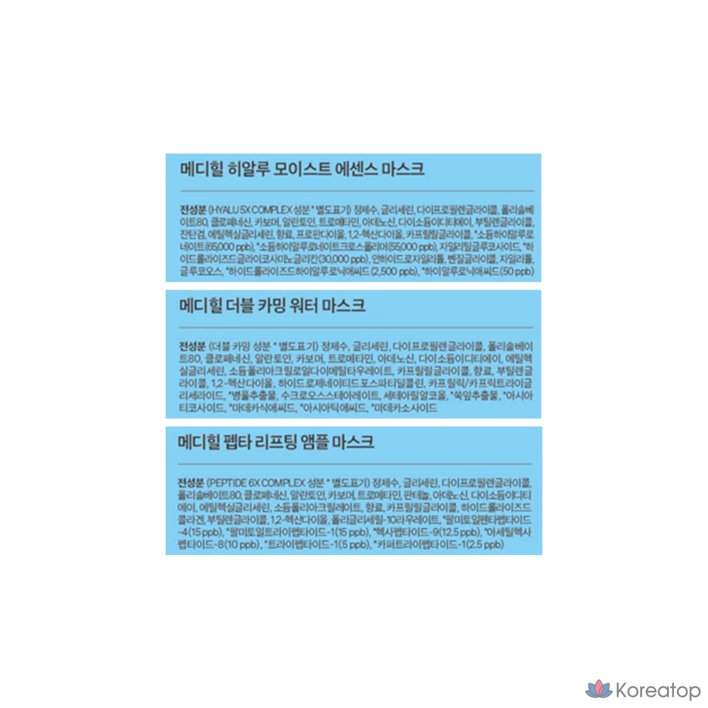 Набор для ухода MEDIHEAL Daily Solution Mask 3-piece Set, 30 шт.