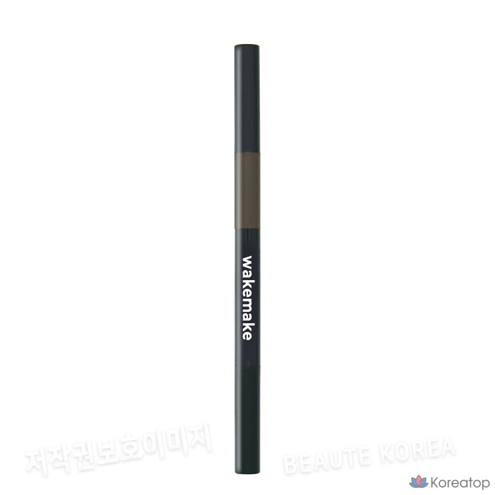 Карандаш для бровей WAKEMAKE Powder Jet Dual Brow, оттенок 09 Gray Brown, 1 шт.