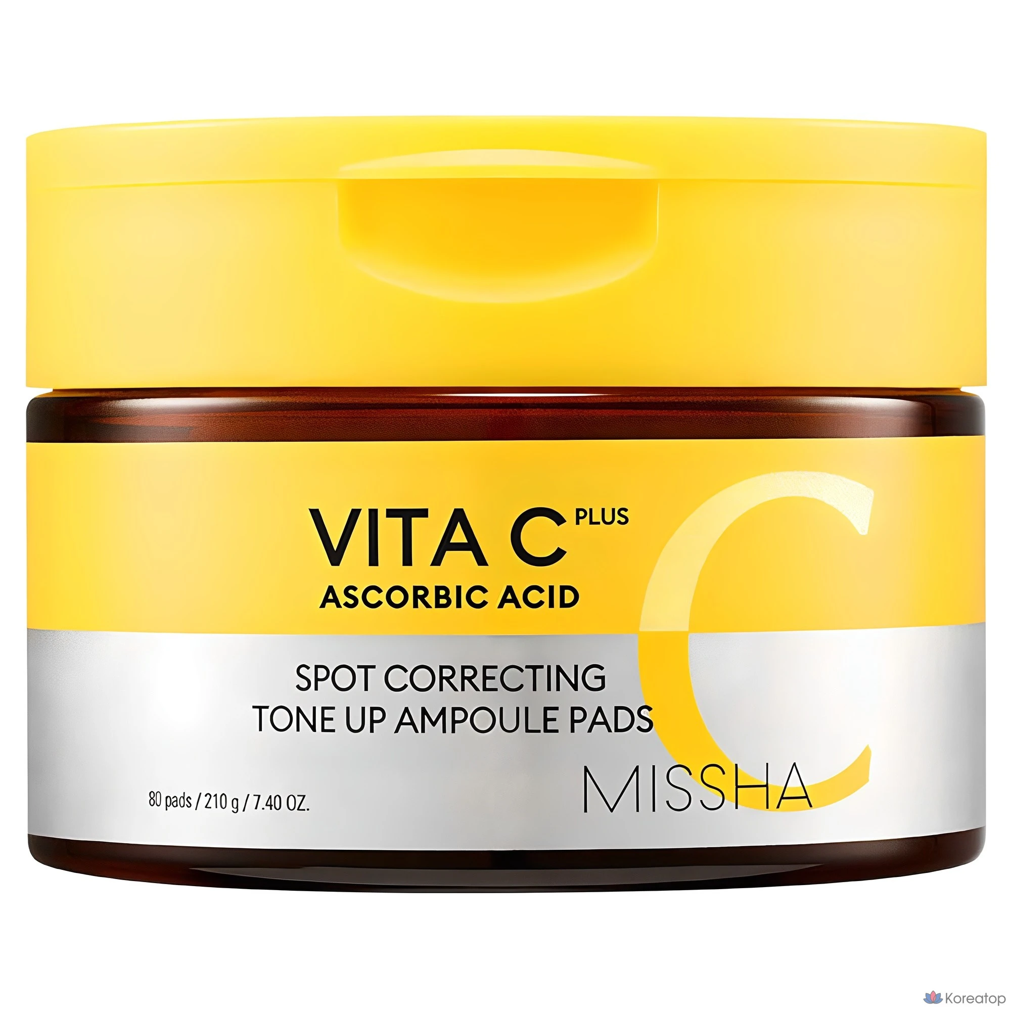 Ампульные патчи Missha Vita C Plus Jatty C Tone-up Ampoule Pads, 210 г, 80 шт.