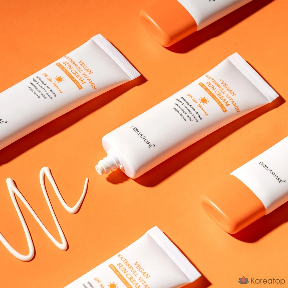 Солнцезащитный крем Dermashare Waterful Vitamin Sun Cream SPF50+ PA++++, 50 г, 1 шт.