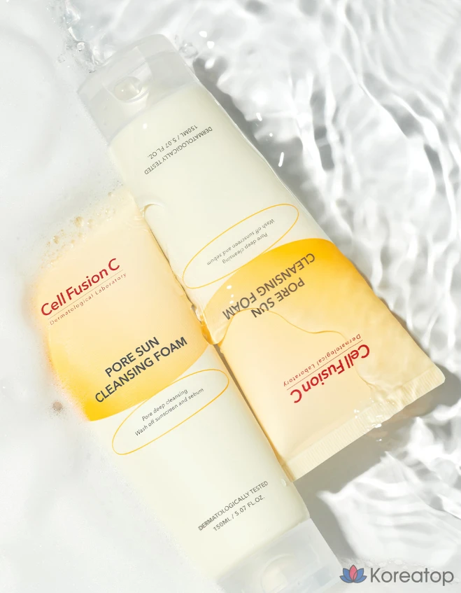 Очищающая пенка CELL FUSION C Pore Sun Cleansing Foam, 150 мл, 1 шт.