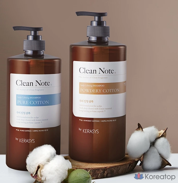 Шампунь KeraSys Clean Note Powder Cotton, 1 л, 1 шт.