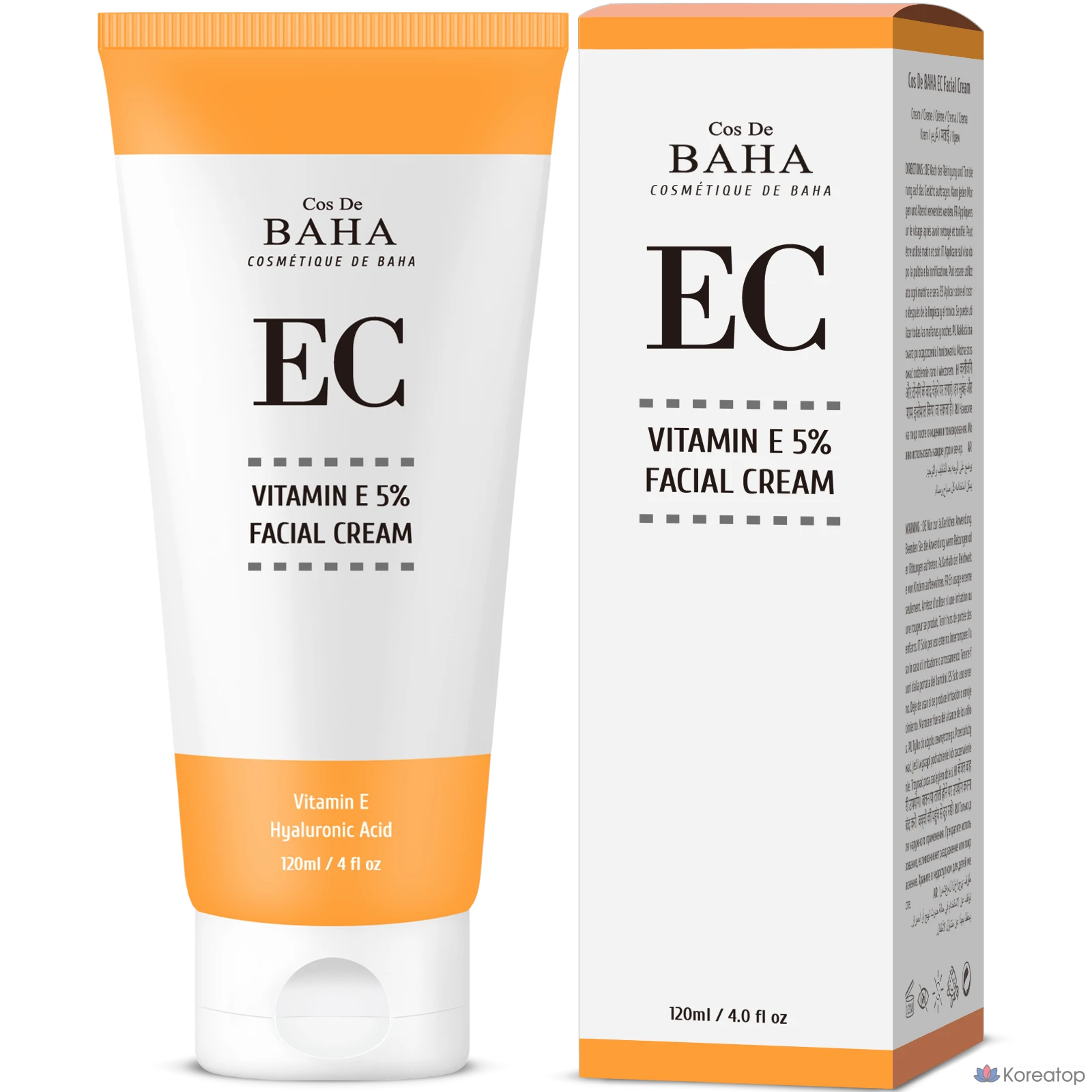 Крем Cos De Baha EC Vitamin E 5%, 120 мл, 1 шт.
