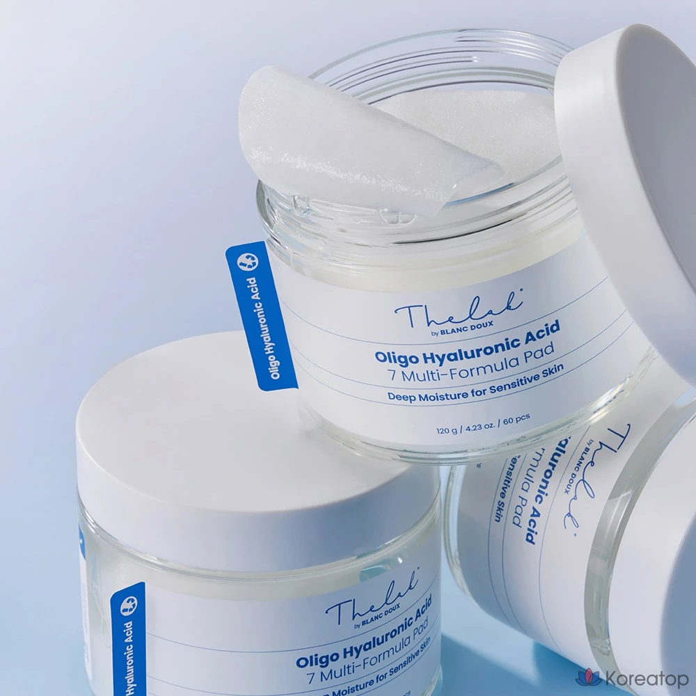 Пэды для лица THE LAB by blanc doux Oligo Hyaluronic Acid 7 Multi Formula, 120 г, 60 шт.