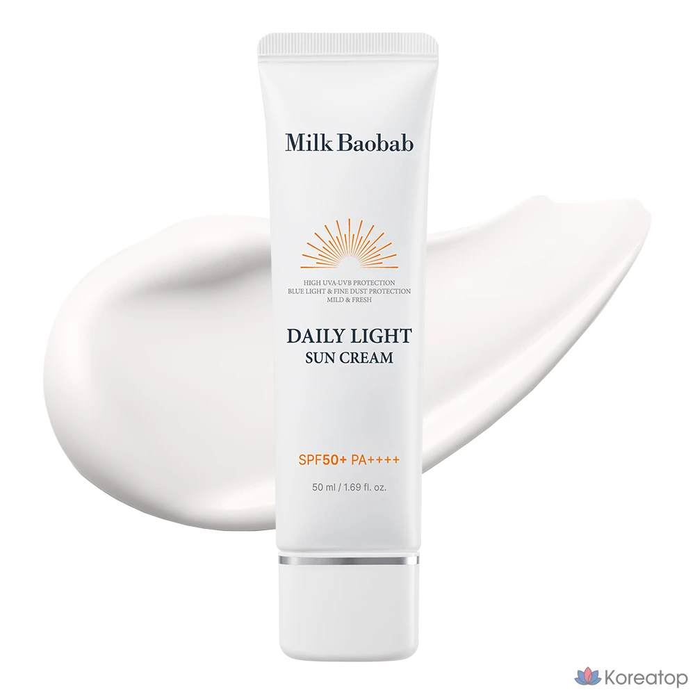 Солнцезащитный крем Milk Baobab Daily Light Sun Cream SPF50+ PA++++, 50 мл, 1 шт.