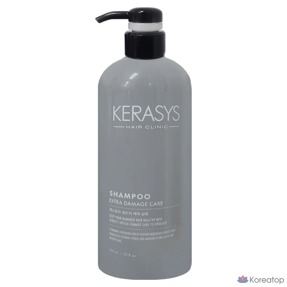 Шампунь KeraSys Extra Damage Care Plus Shampoo Fruity Amber Floral Oriental, 750 мл, 1 шт.