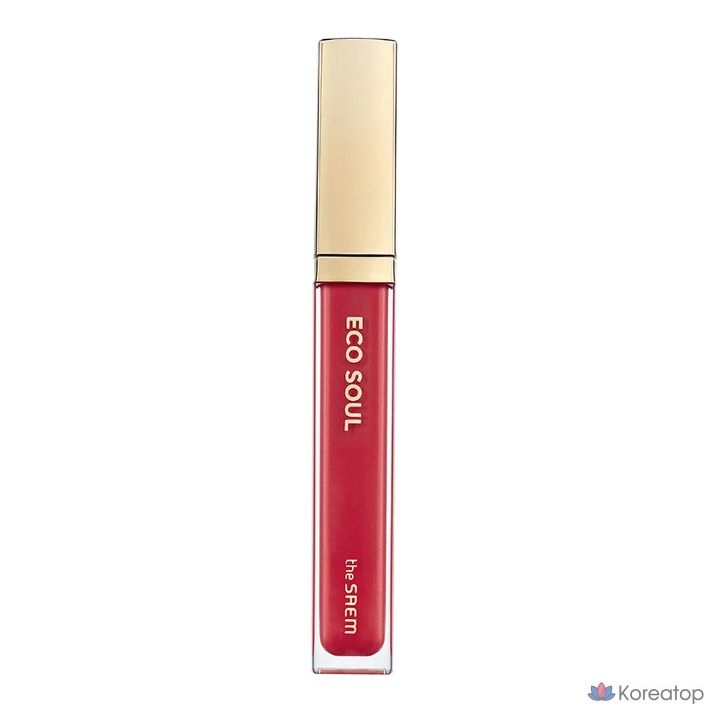 Блеск для губ The Saem Eco Soul Shine Lip Gloss, оттенок PK03 Modern Fig, 4.3 г, 1 шт.