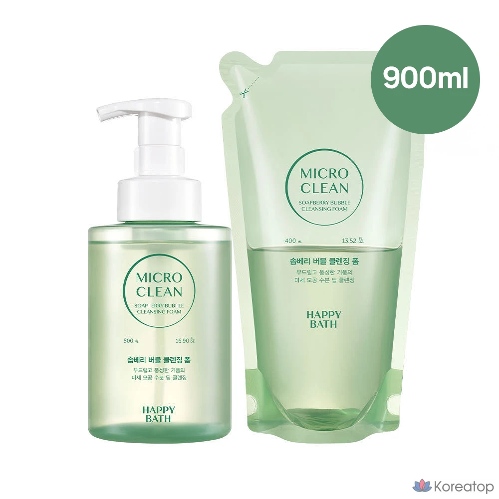 Гель для душа Happy Bath Soapberry Original Bubble Foam, 900 мл, 1 шт.