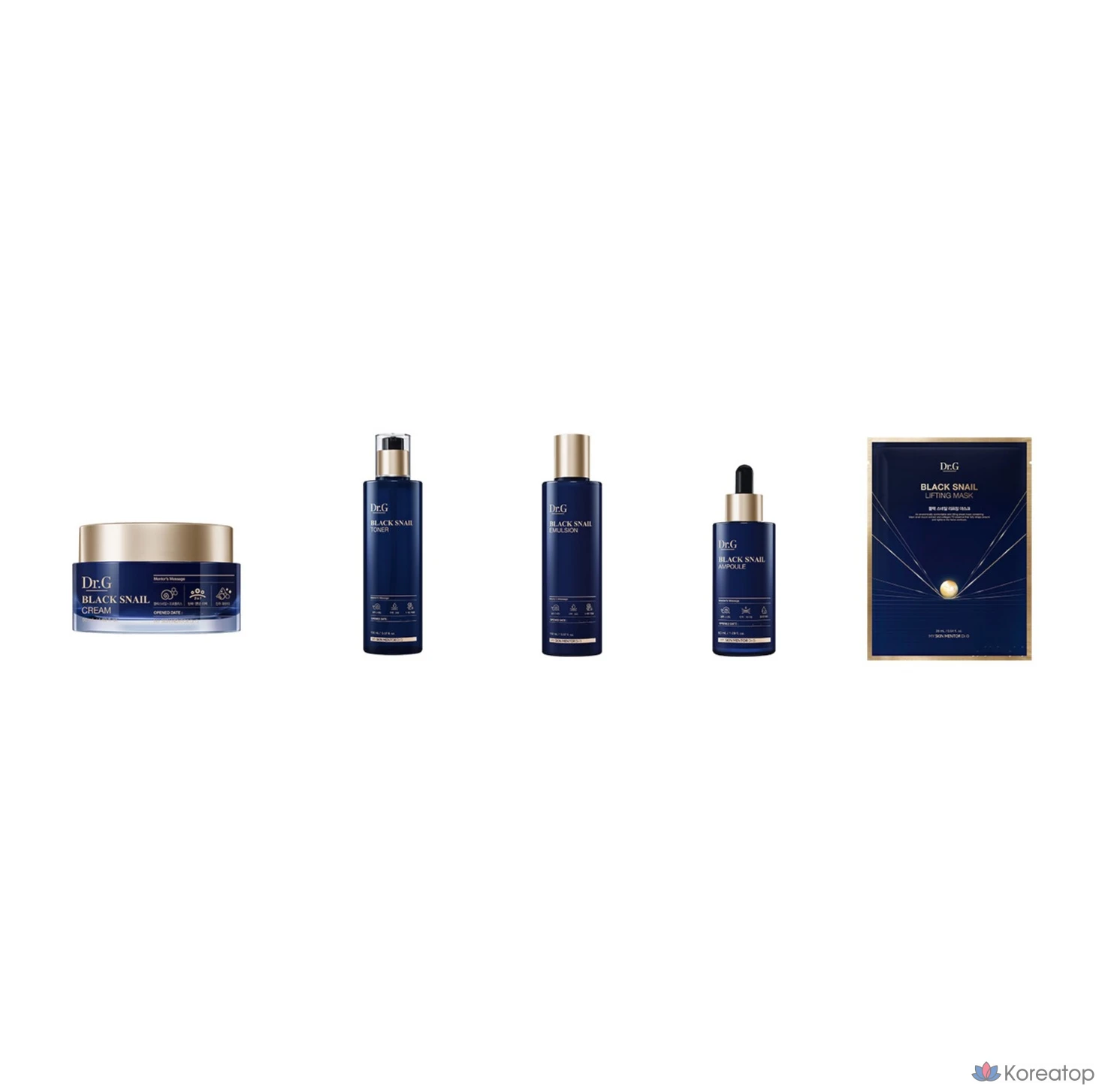 Набор для ухода Dr. G Black Snail 2-piece Set (Toner + Emulsion), 150 мл + 150 мл, 1 шт.