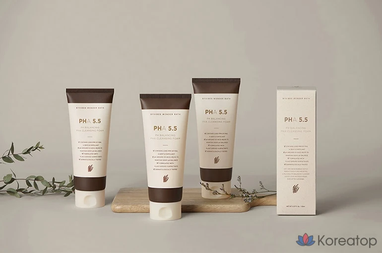 Очищающая пенка Wonder Bath Mild Acid PHA Daily Cleansing Foam, 130 мл, 1 шт.